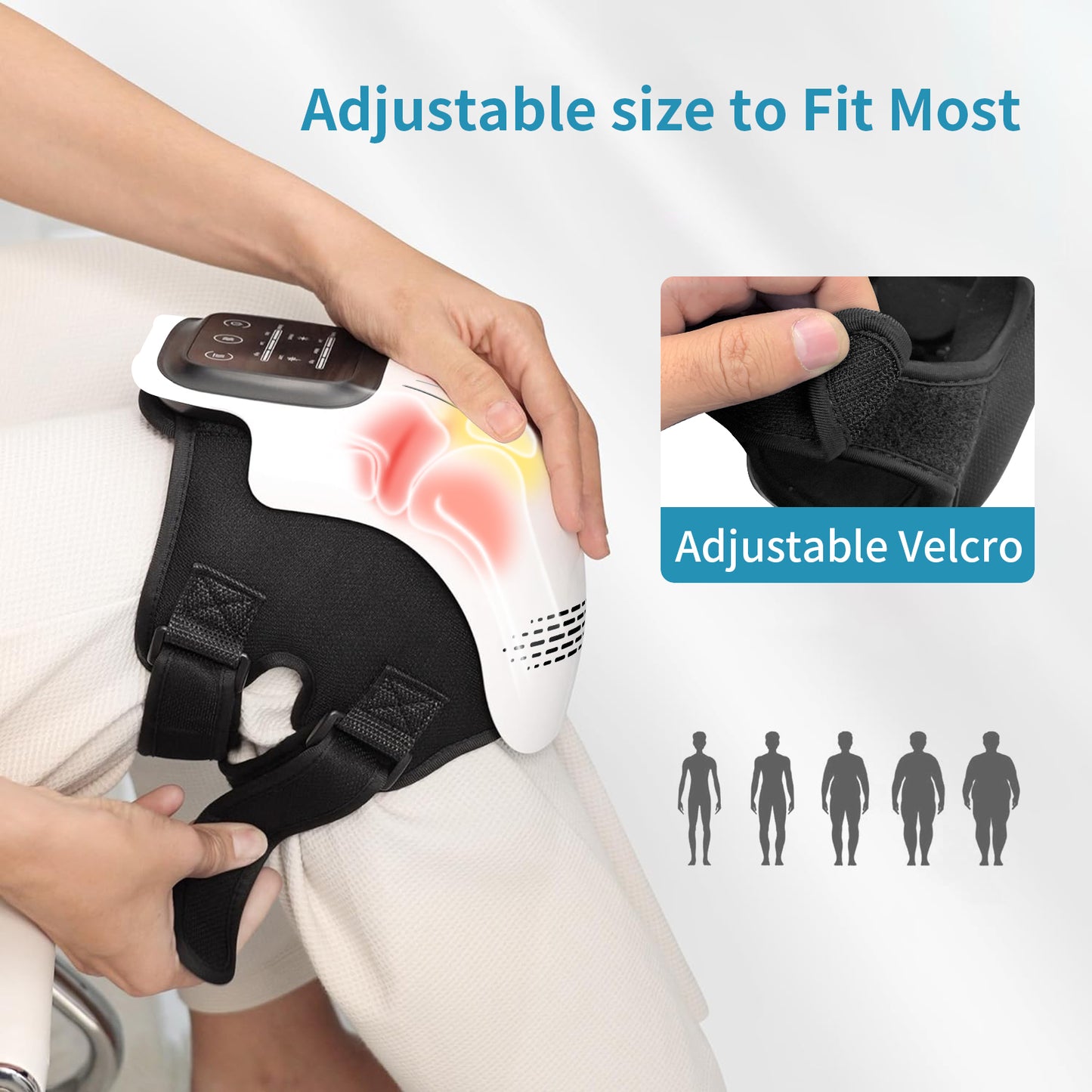 Infrared Heated Knee Massager — Rechargeable & Portable